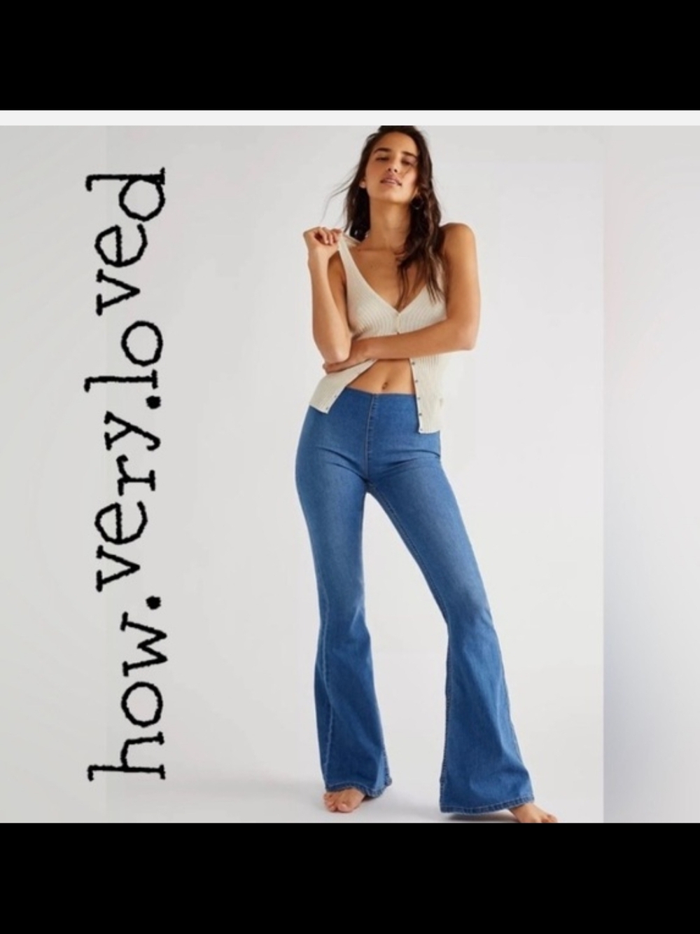 How Very Loved High-Rise Flare Jeans in Blue